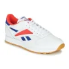 mode pas chere Reebok Classic – CL LEATHER MARK Gris / Blanc / Rouge 22