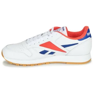 mode pas chere Reebok Classic – CL LEATHER MARK Gris / Blanc / Rouge 14