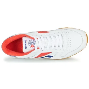mode pas chere Reebok Classic – CL LEATHER MARK Gris / Blanc / Rouge 18