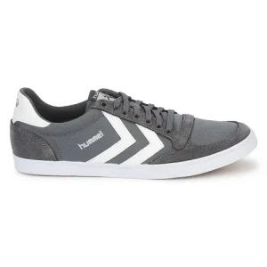 Hummel – SLIMMER STADIL LOW Gris / Blanc boutique pas cher 10