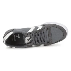 Hummel – SLIMMER STADIL LOW Gris / Blanc boutique pas cher 18