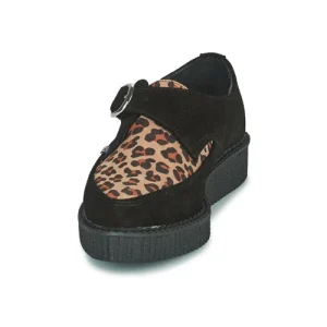TUK – POINTED CREEPER MONK BUCKLE Noir / Leopard soldes officiel 12