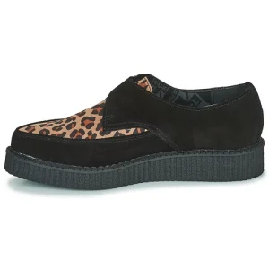 TUK – POINTED CREEPER MONK BUCKLE Noir / Leopard soldes officiel 14