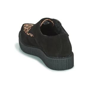 TUK – POINTED CREEPER MONK BUCKLE Noir / Leopard soldes officiel 16