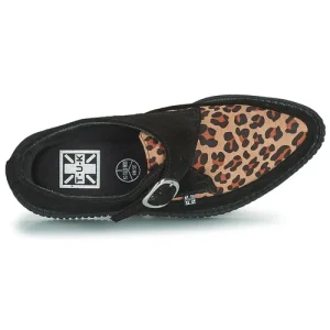 TUK – POINTED CREEPER MONK BUCKLE Noir / Leopard soldes officiel 18