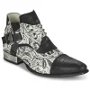 l'unique style New Rock – M-NW135-C12 Blanc / Noir 22