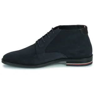 Tommy Hilfiger – Signature Hilfiger Suede Boot Marine garantie de qualité 14