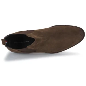 Achat Tommy Hilfiger – Signature Hilfiger Suede Chelsea Marron 18
