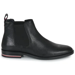 Tommy Hilfiger – Signature Hilfiger Lth Chelsea Noir site soldes 10