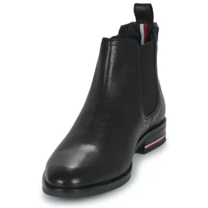 Tommy Hilfiger – Signature Hilfiger Lth Chelsea Noir site soldes 12