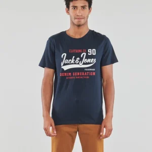 Vêtements Homme Jack & Jones – JJELOGO TEE SS O-NECK 2 COL Marine mode tendance 9