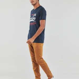 Vêtements Homme Jack & Jones – JJELOGO TEE SS O-NECK 2 COL Marine mode tendance 11