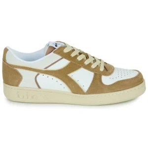 boutique en ligne Diadora – MAGIC BASKET LOW SUEDE LEATHER Blanc / Beige 10