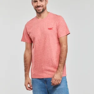 Vêtements Homme Superdry – VINTAGE LOGO EMB TEE Rouge économies garanties 9