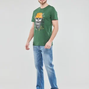 Vêtements Homme Jack & Jones – JORROXBURY TEE SS CREW NECK Vert Vente 11