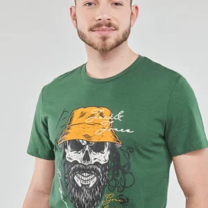 Vêtements Homme Jack & Jones – JORROXBURY TEE SS CREW NECK Vert Vente 15