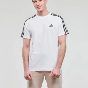 Vêtements Homme Adidas Sportswear – 3S SJ T Blanc à prix réduits 9